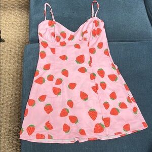 RESA Pink and Red Heart Chemise Sweetheart Neckline